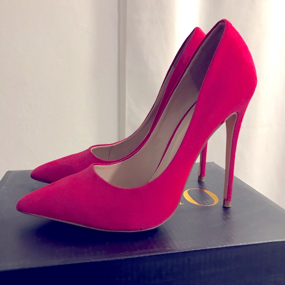 Hot pink heels